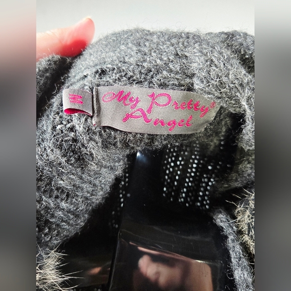 Vintage Y2K My Pretty Angel Wool Cashmere Linen Cardigan Duster, Medium - Picture 8 of 9